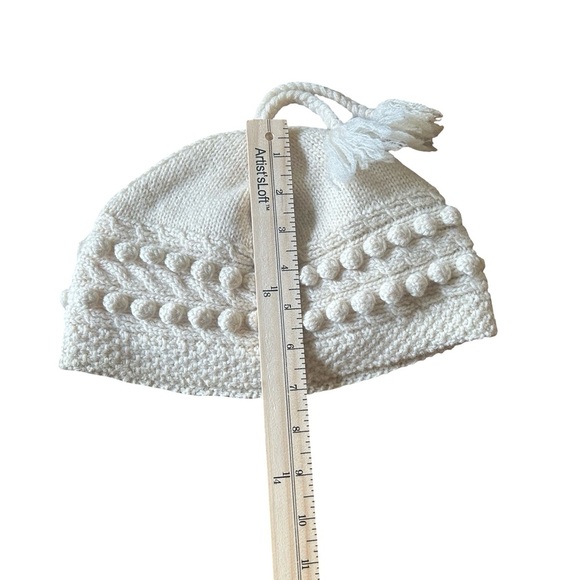 RALPH Ralph Lauren 100%Wool Cream Hat - Picture 7 of 8